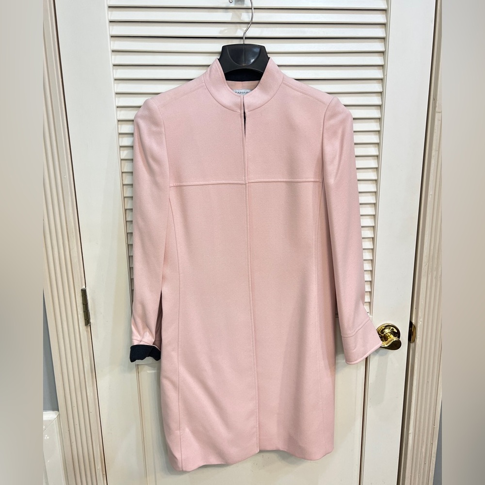 Tahari pink coat, size 6